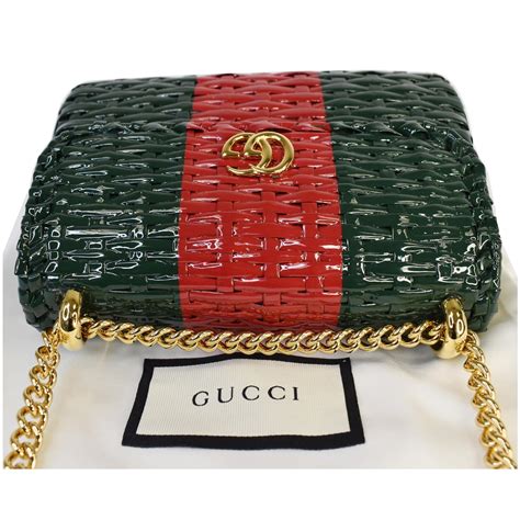 gucci wicker mini shoulder bag